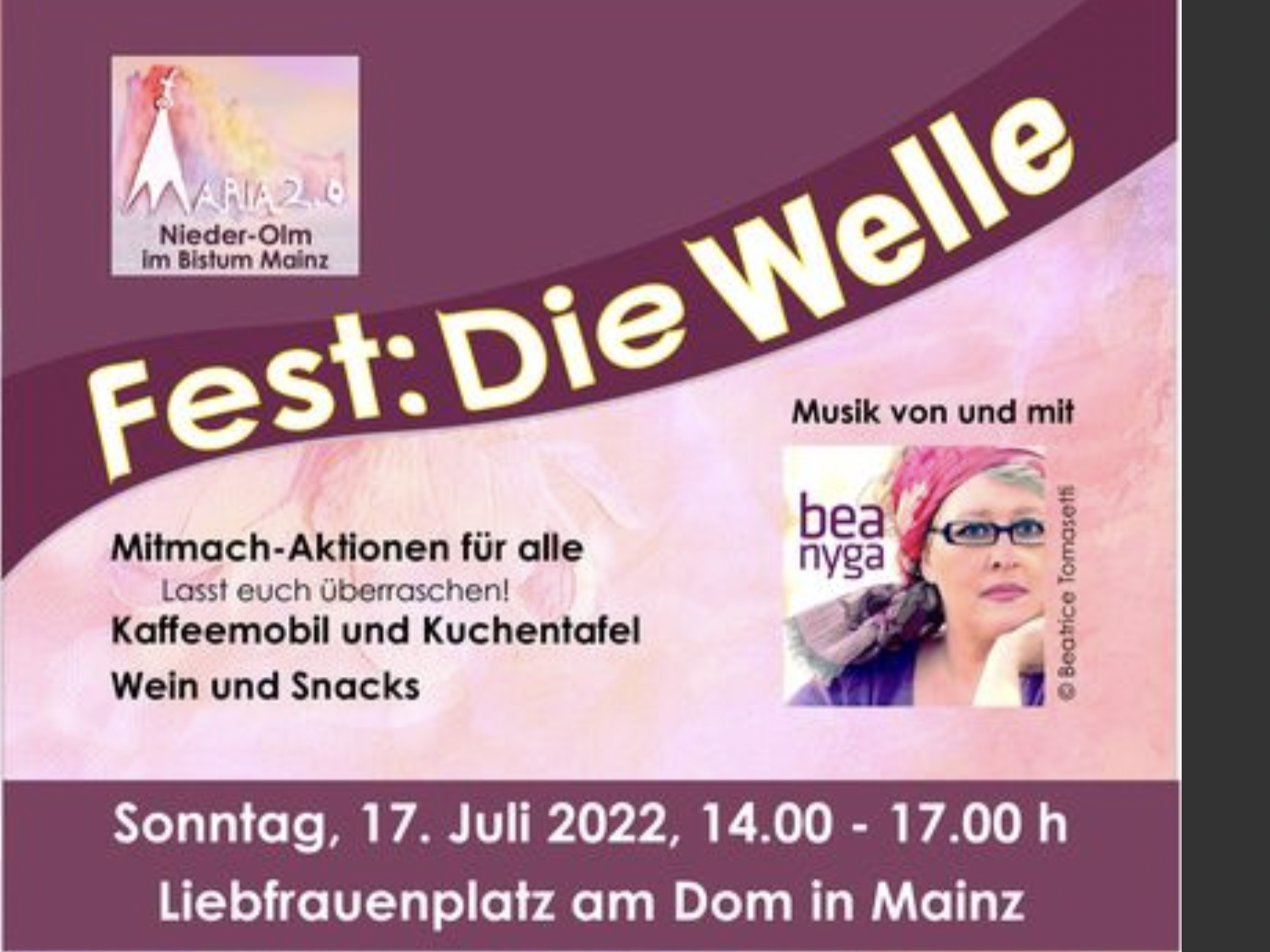 Fest: Die Welle, Sonntag 17. Juli 2022 in Mainz